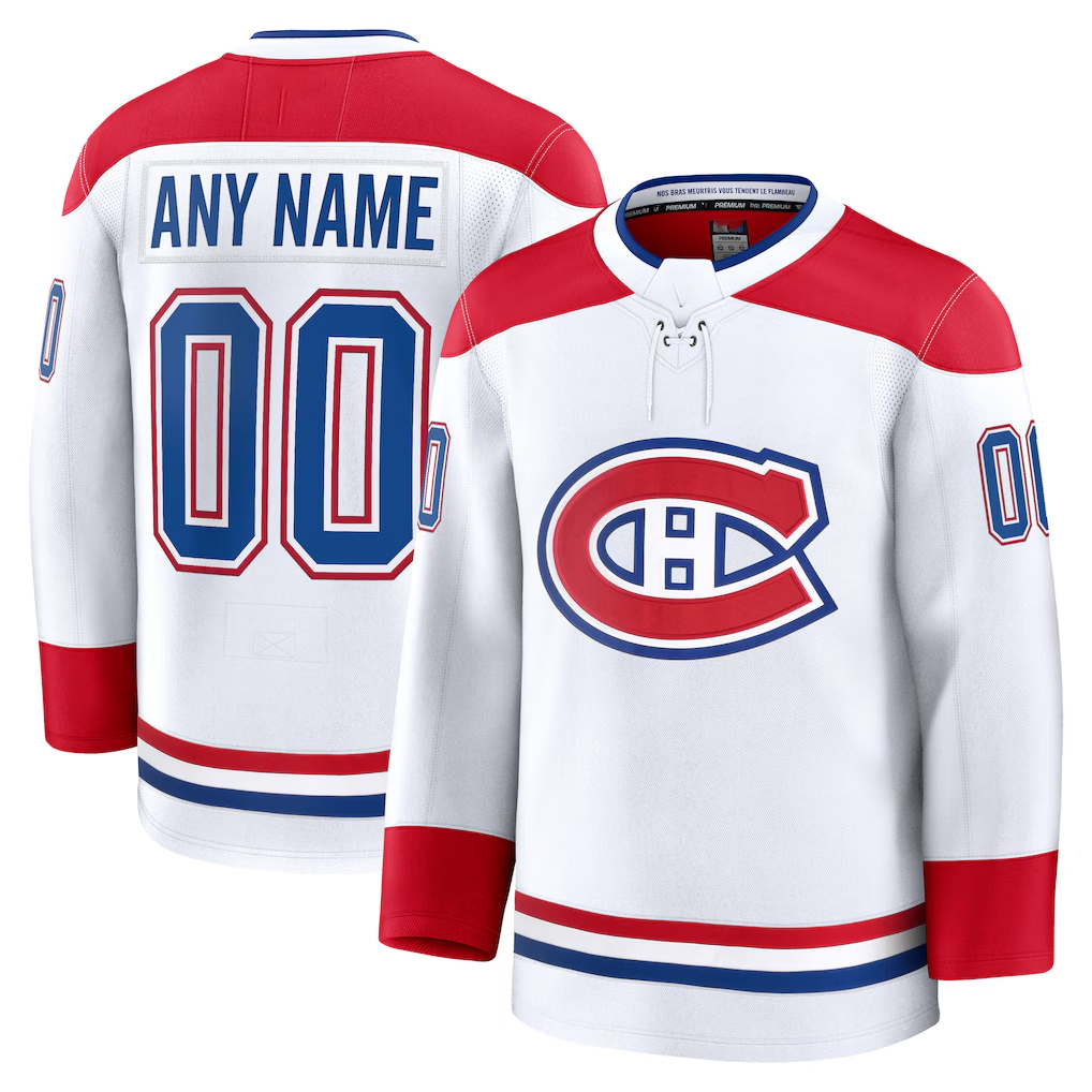 Mdoa Cheap M.Canadiens White Away Premium Jerseys