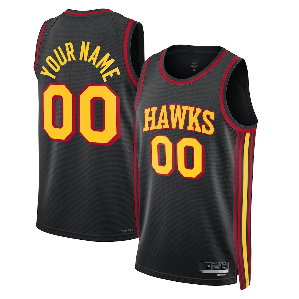 Mdoa Custom A.Hawks Black 202223 Swingman Jerseys - Statement Edition