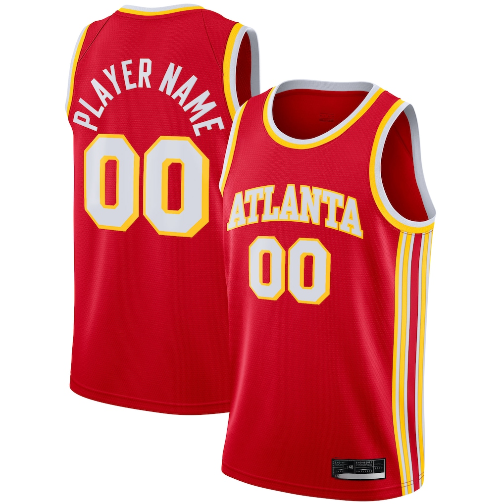 Mdoa Custom A.Hawks Red 202021 Swingman Jerseys - Icon Edition