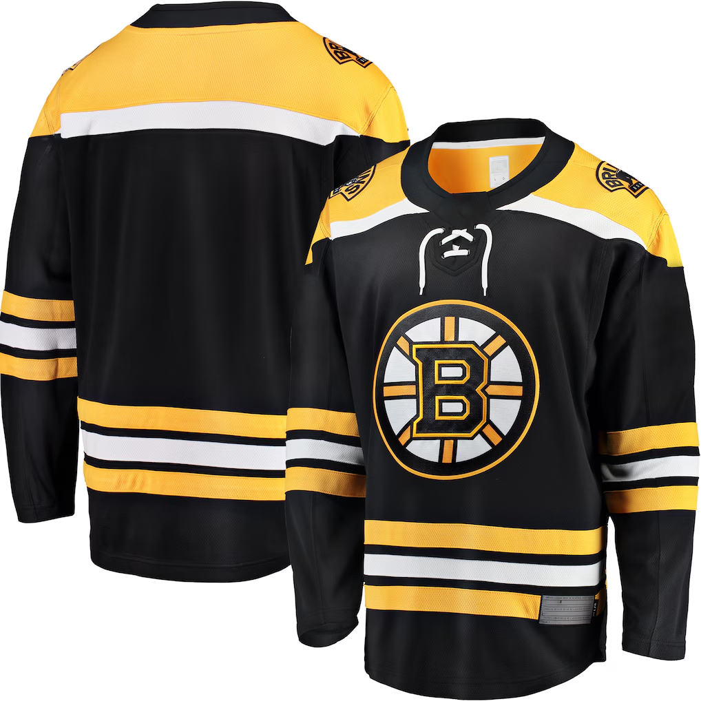 Mdoa Custom B.Bruins Black Home Premium Stitched Jersey