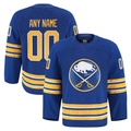 Mdoa Custom B.Sabres Royal Home Authentic Pro Stitched Jerseys