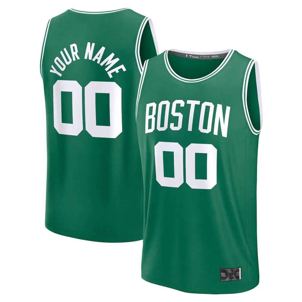 Mdoa Custom B.Celtics Kelly Green Fast Break Jerseys - Icon Edition