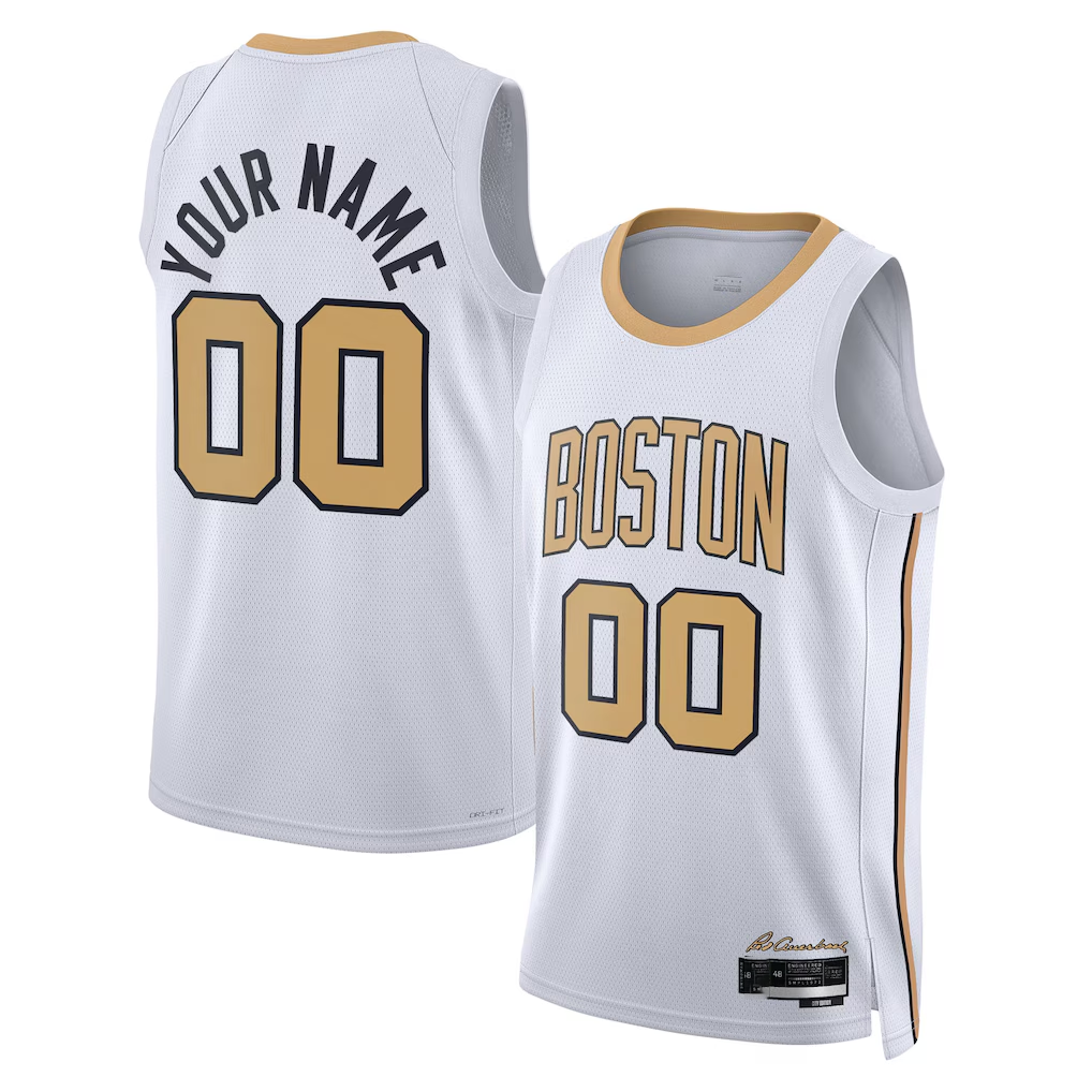 Mdoa Custom B.Celtics White 202526 City Edition Swingman Jerseys