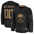 Mdoa Custom B.Sabres Black 2024 Military Appreciation Practice Stitched Jerseys