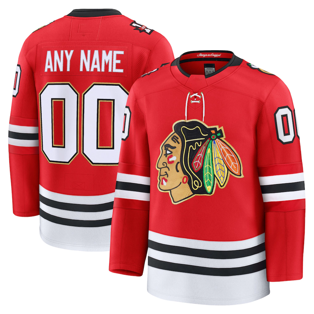 Mdoa Custom C.Blackhawks Red Centennial Premium Jerseys