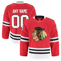 Mdoa Custom C.Blackhawks Red Home Authentic Pro Jerseys