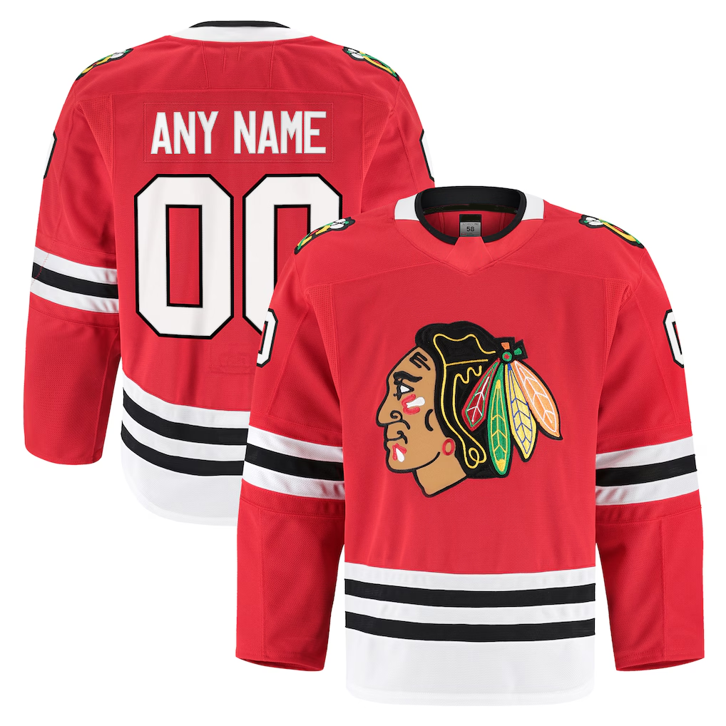 Mdoa Custom C.Blackhawks Red Home Authentic Pro Jerseys