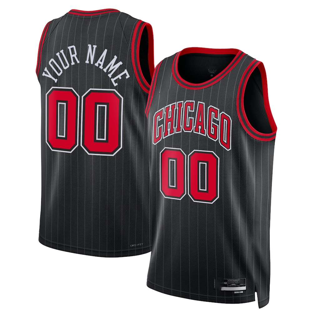 Mdoa Custom C.Bulls Black 202223 Swingman Jerseys - Statement Edition