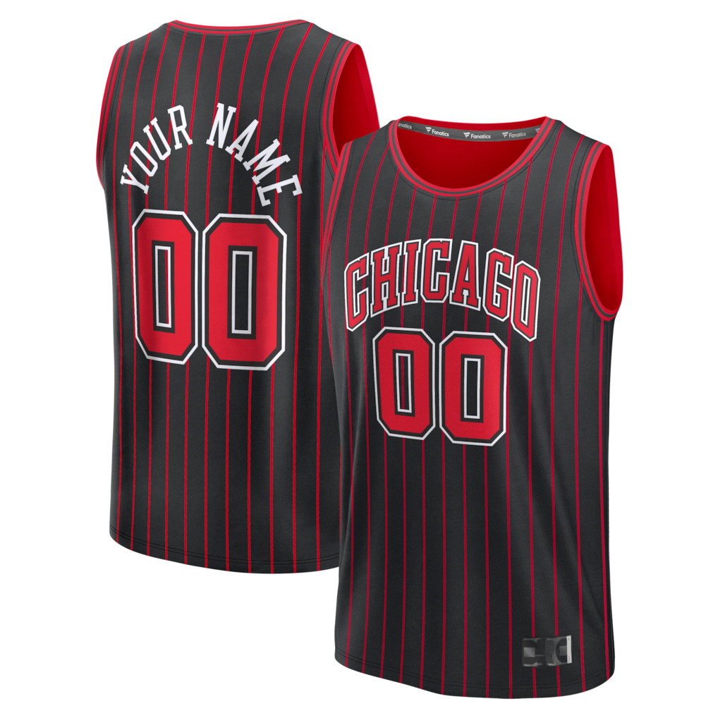 Mdoa Custom C.Bulls Black Fast Break Jerseys - Icon Edition