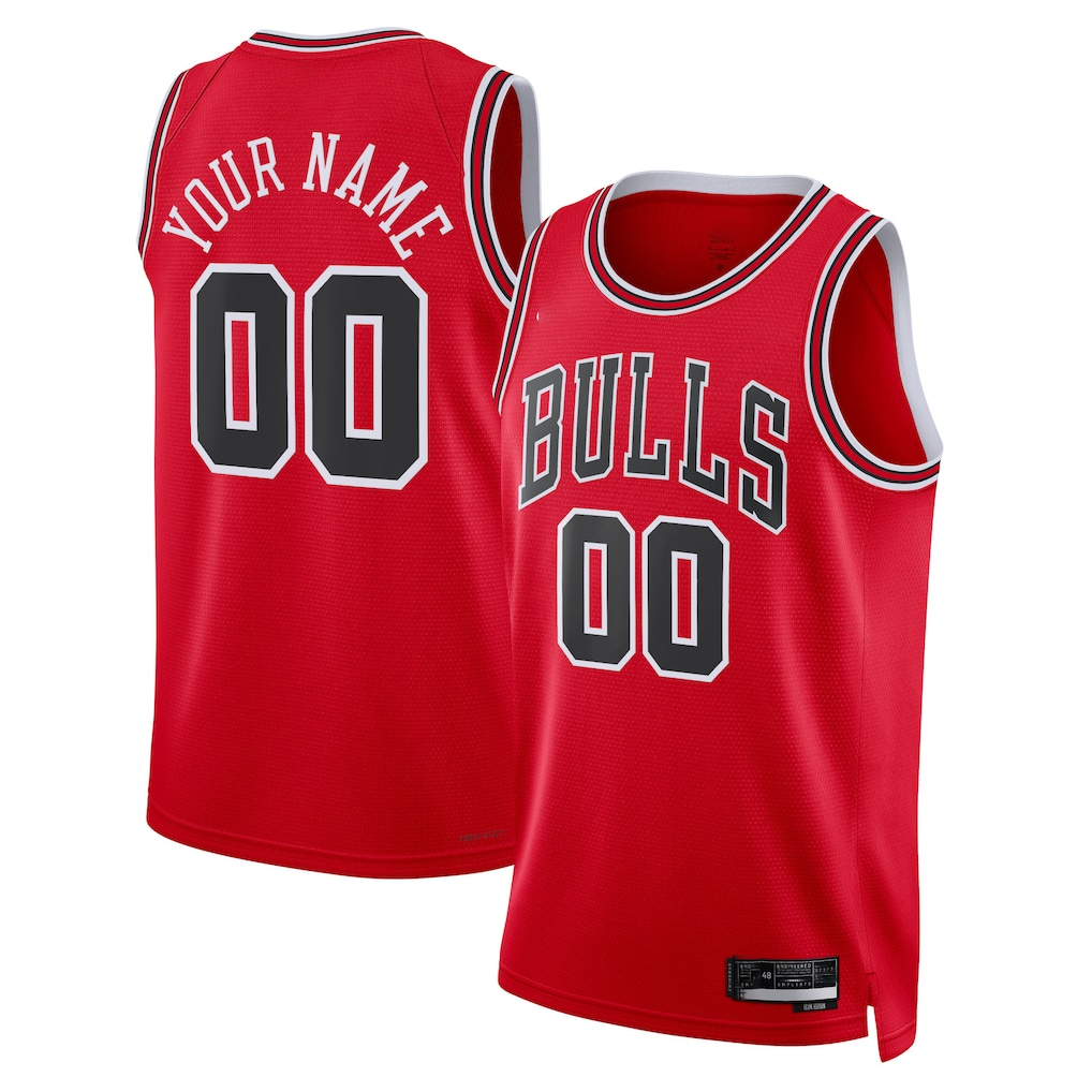 Mdoa Custom C.Bulls Red Swingman Jerseys - Icon Edition