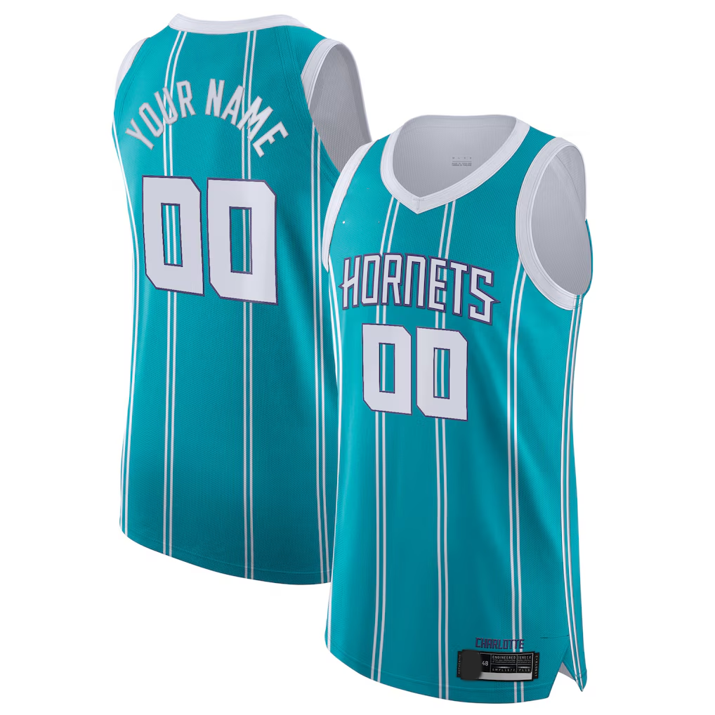 Mdoa Custom C.Hornets  Teal 202021 Authentic Jerseys - Icon Edition
