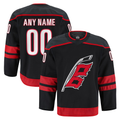 Mdoa Custom C.Hurricanes Black Home Authentic Pro Stitched Jerseys