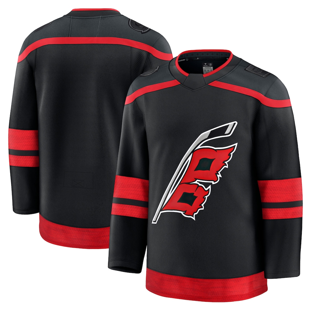 Mdoa Custom C.Hurricanes Black Home Premium Stitched Jerseys