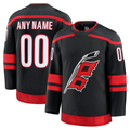 Mdoa Custom C.Hurricanes Black Home Premium Stitched Jerseys