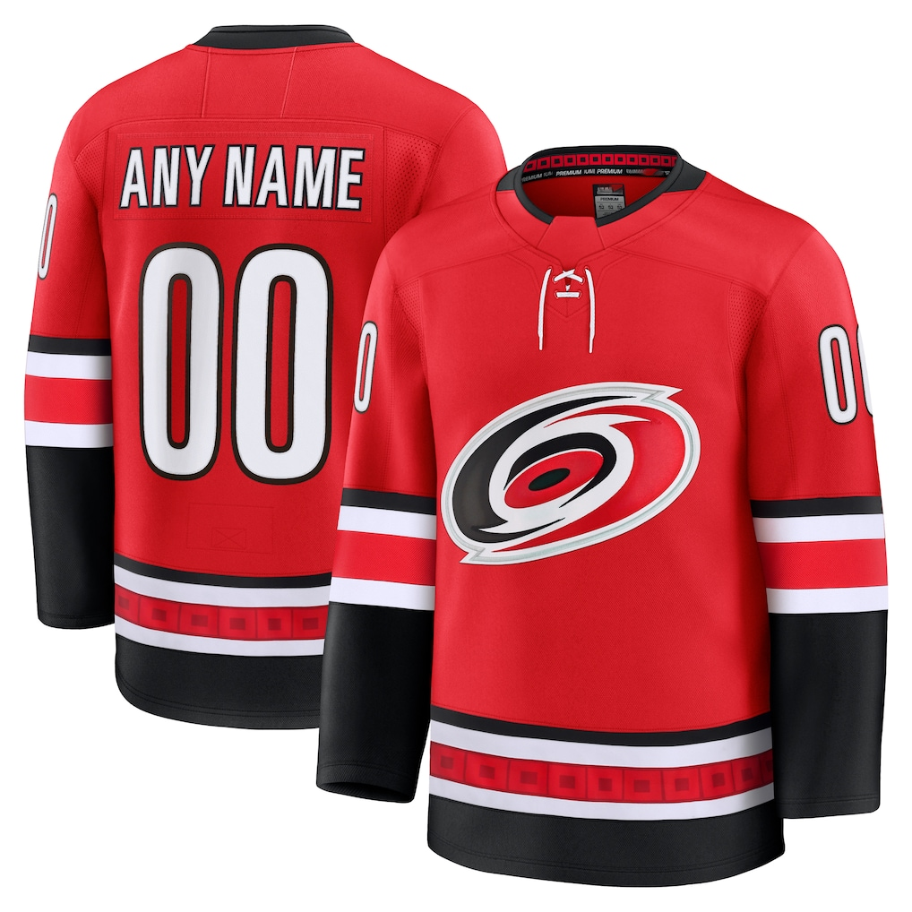 Mdoa Custom C.Hurricanes Red Alternate Premium Stitched Jerseys
