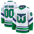 Mdoa Custom C.Hurricanes White Throwback Premium Stitched Jerseys