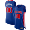 Mdoa Custom D.Pistons Blue Authentic Jerseys - Icon Edition