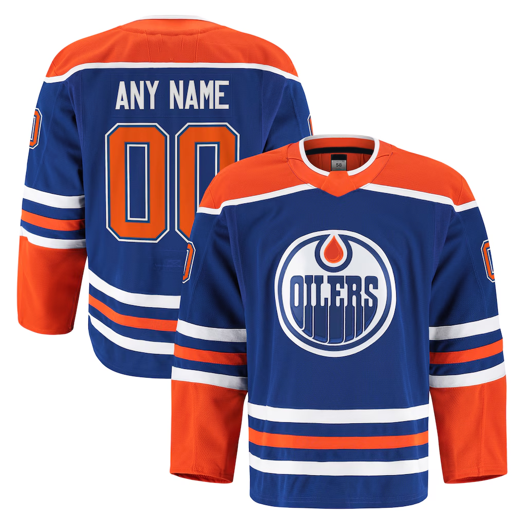 Mdoa Custom E.Oilers Royal Home Authentic Pro Jerseys