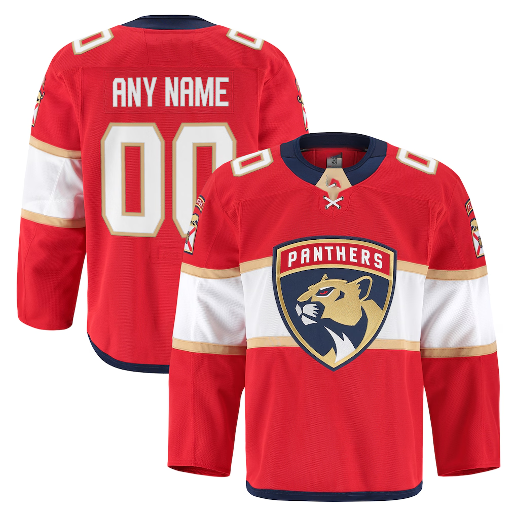 Mdoa Custom F.Panthers Red Home Authentic Pro Jerseys