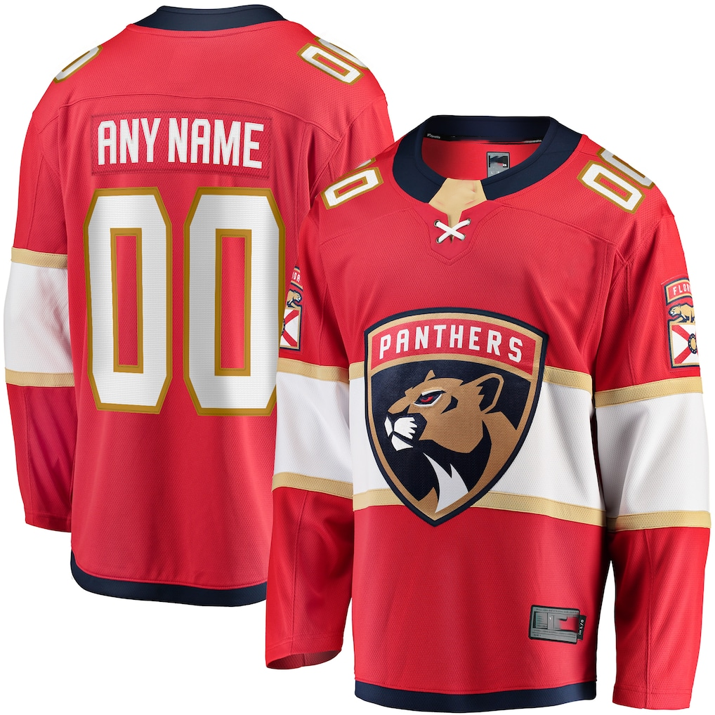 Mdoa Custom F.Panthers Red Home Breakaway Jerseys