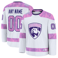 Mdoa Custom F.Panthers White 2024 Hockey Fights Cancer Practice Jerseys