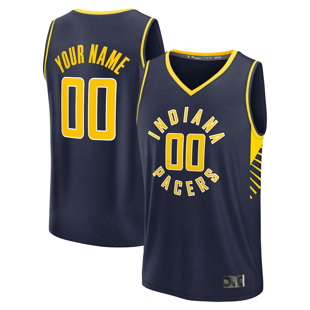 Mdoa Custom I.Pacers Navy Fast Break Jerseys - Icon Edition