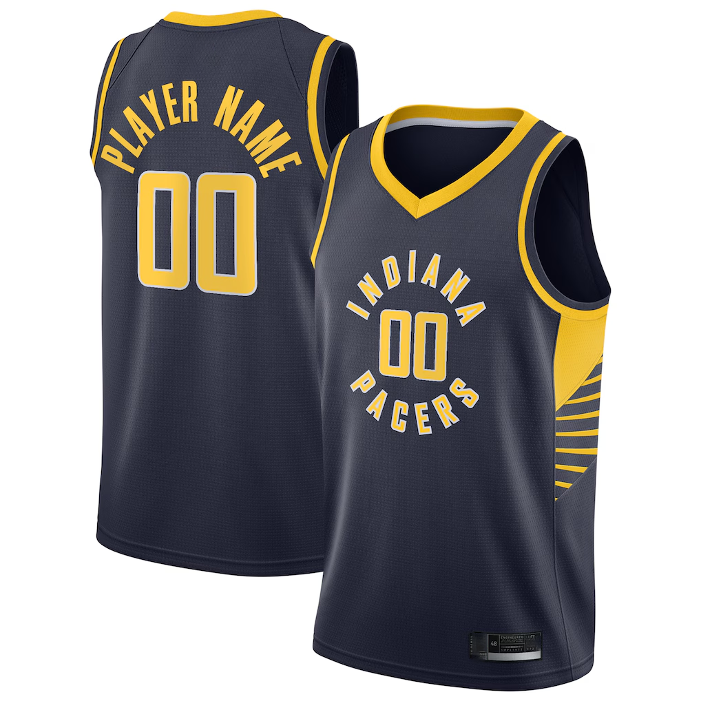 Mdoa Custom I.Pacers Navy Swingman Jerseys - Icon Edition