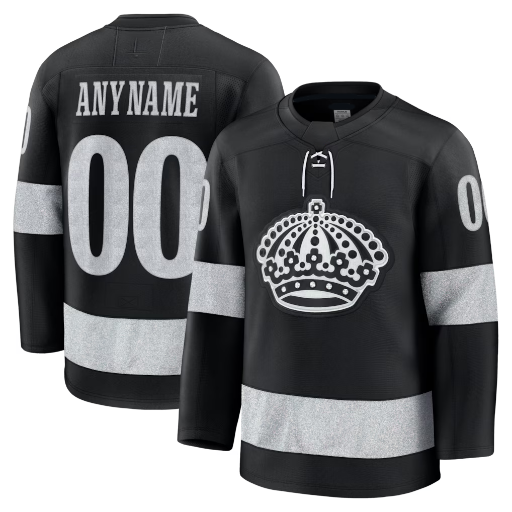 Mdoa Custom LA.Kings Black Alternate Premium Jerseys