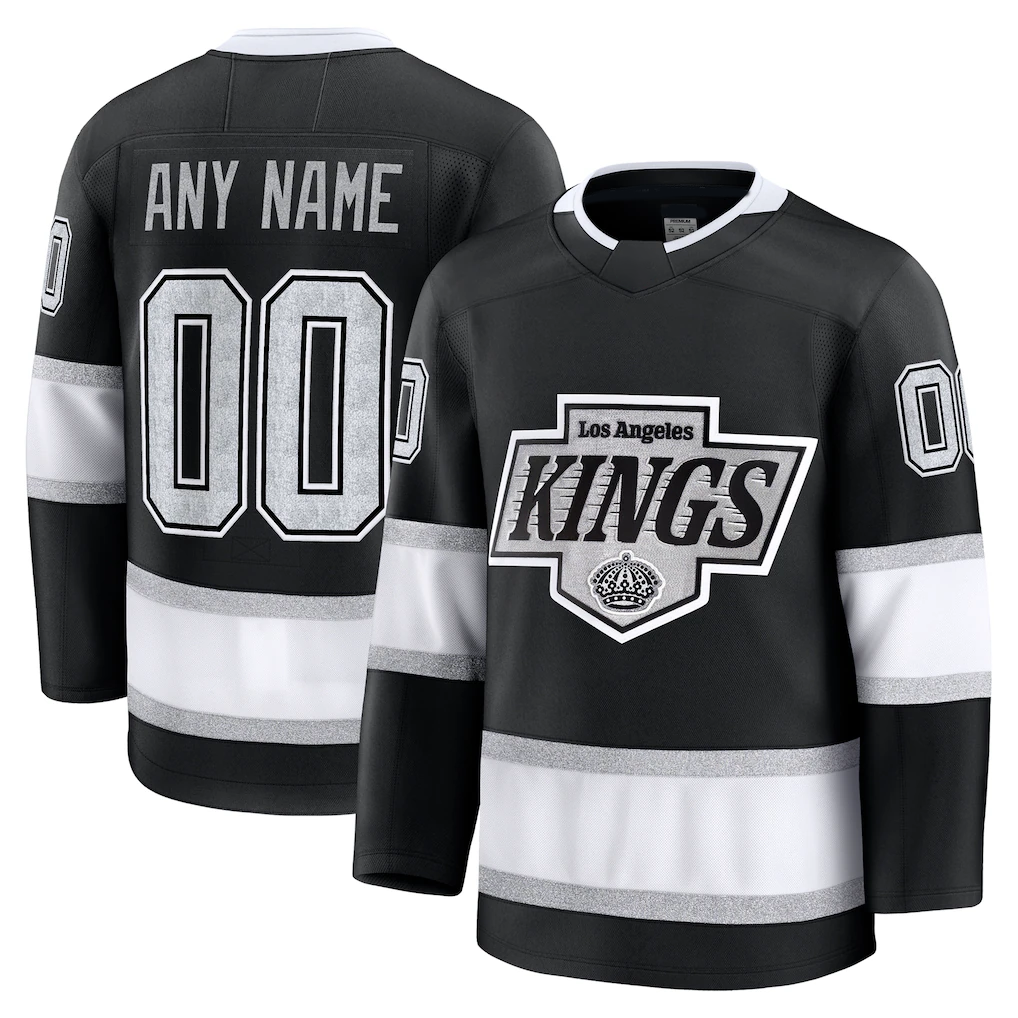 Mdoa Custom LA.Kings Black Home Premium Jerseys