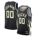 Mdoa Custom M.Bucks Black 202223 Swingman Jerseys - Statement Edition