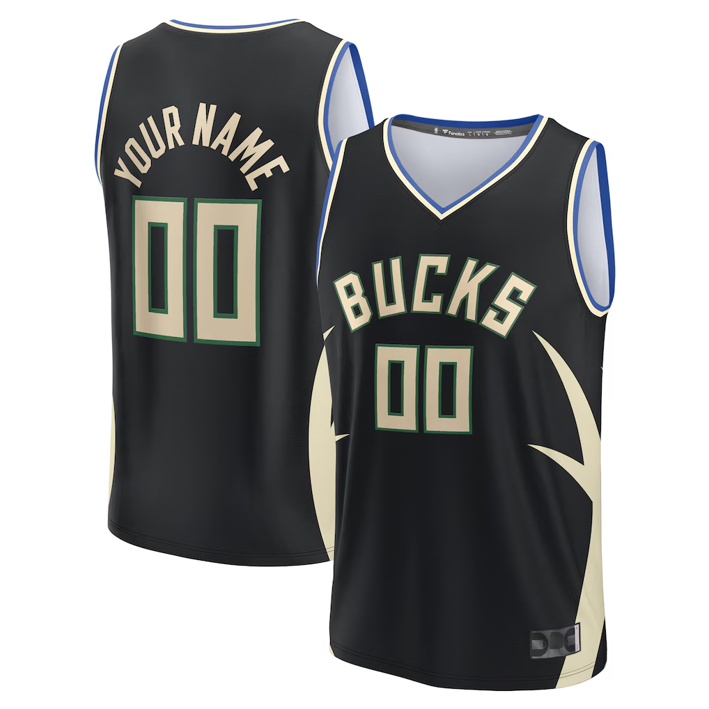 Mdoa Custom M.Bucks  Black Fast Break Jerseys - Statement Edition
