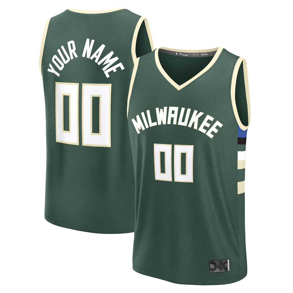 Mdoa Custom M.Bucks Green Fast Break Jerseys - Icon Edition