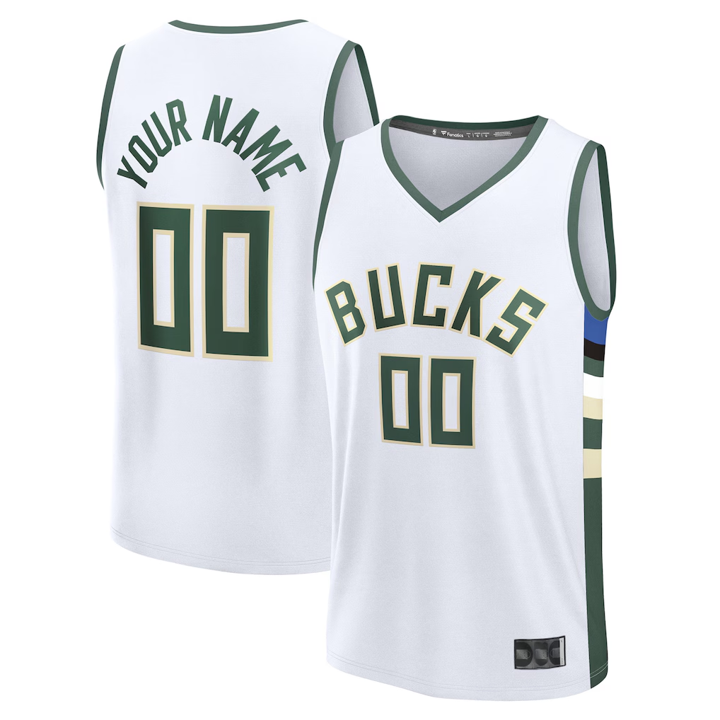 Mdoa Custom M.Bucks  White Fast Break Jerseys - Association Edition