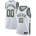 Mdoa Custom M.Bucks White 202021 Swingman Custom Jerseys - Association Edition