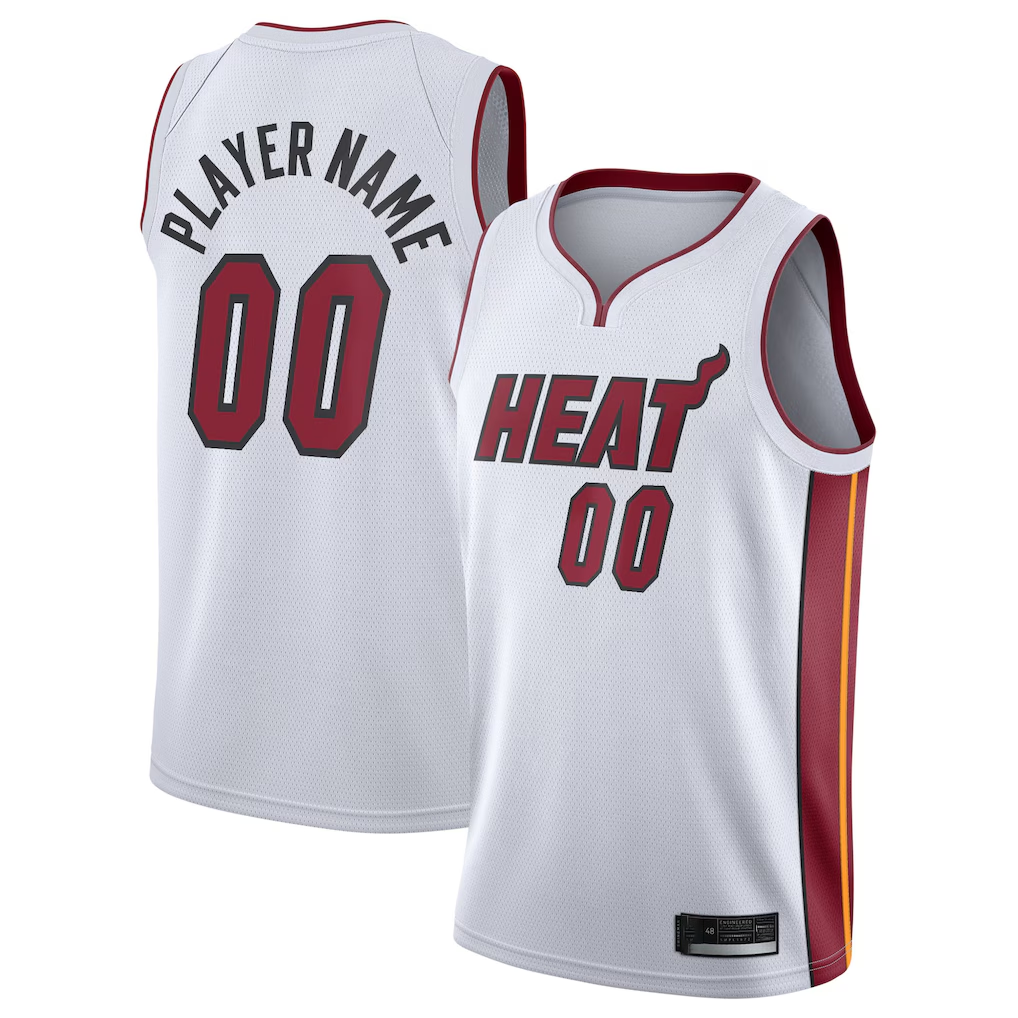 Mdoa Custom M.Heat White 202021 Swingman Jerseys - Association Edition