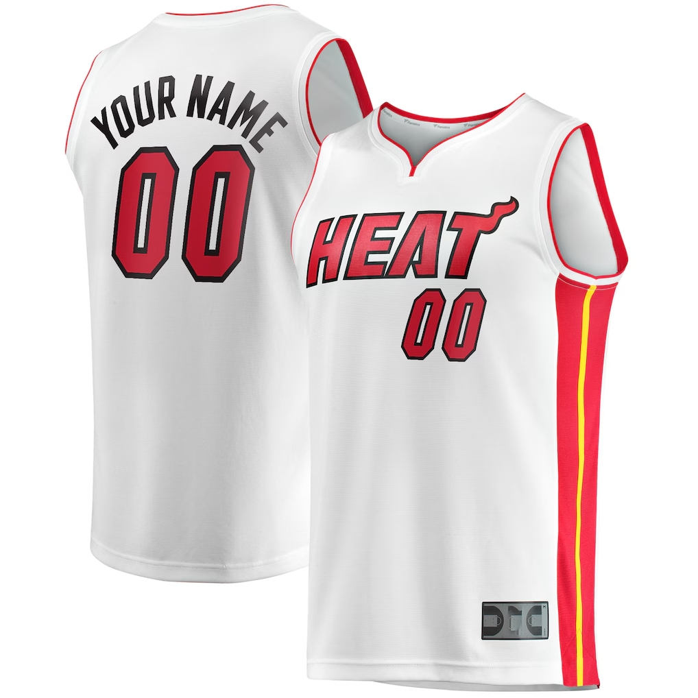Mdoa Custom M.Heat White Fast Break Replica Jerseys - Association Edition