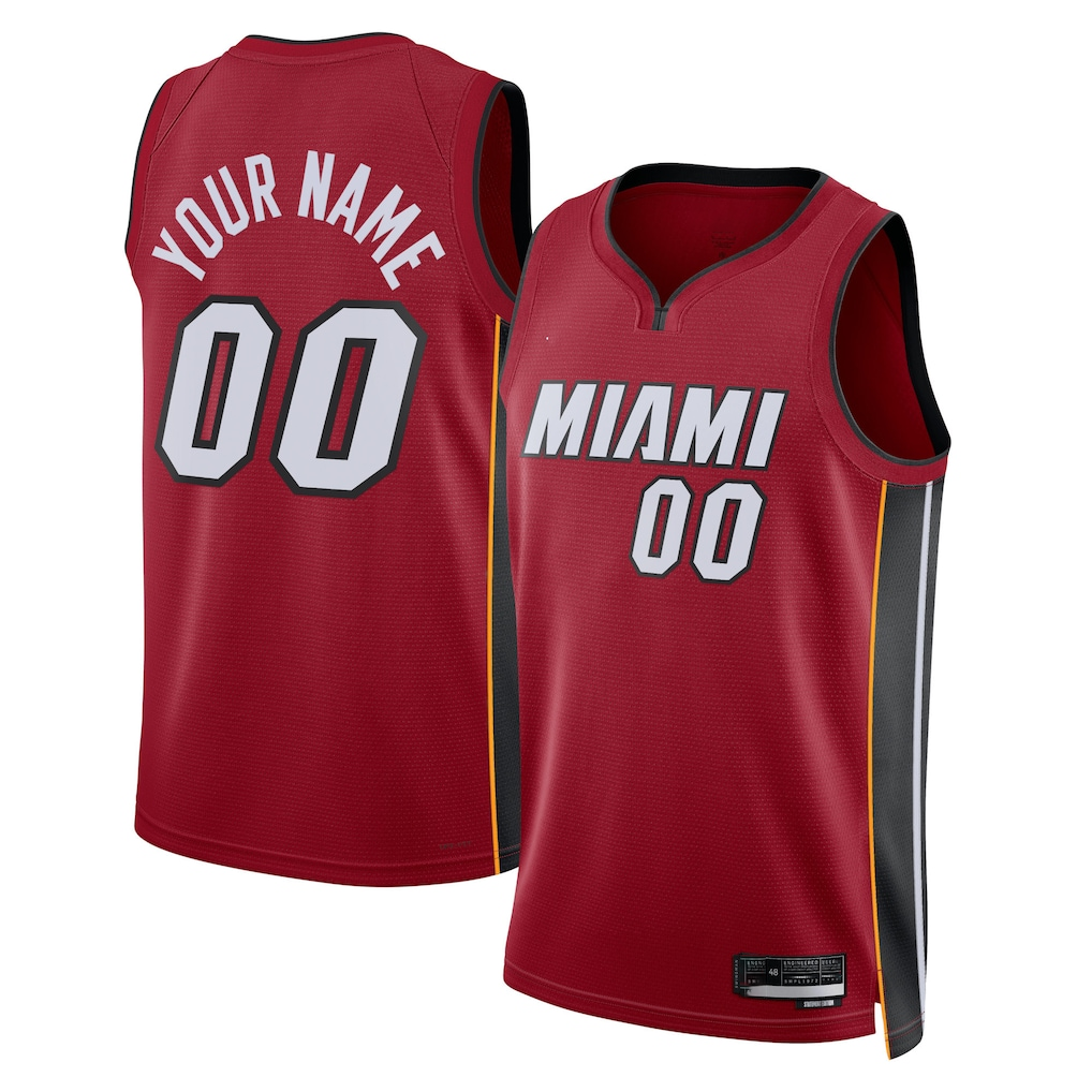 Mdoa Custom M.Heat Heat Red 202223 Swingman Jerseys - Statement Edition