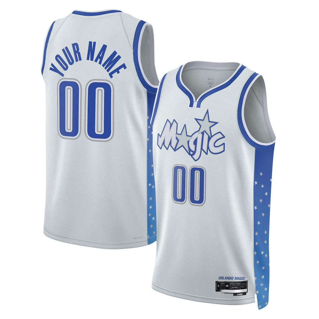 Mdoa Custom O.Magic Silver 202526 City Edition Swingman Jerseys