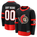 Mdoa Custom O.Senators Black Home Breakaway Jerseys
