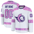 Mdoa Custom O.Senators White 2024 Hockey Fights Cancer Practice Jerseys