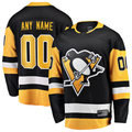 Mdoa Custom P.Penguins Black Home Breakaway Jerseys