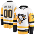 Mdoa Custom P.Penguins White Away Breakaway Jerseys