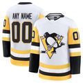 Mdoa Custom P.Penguins White Away Premium Jerseys