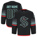 Mdoa Custom S.Kraken Black Alternate Authentic Pro Jerseys