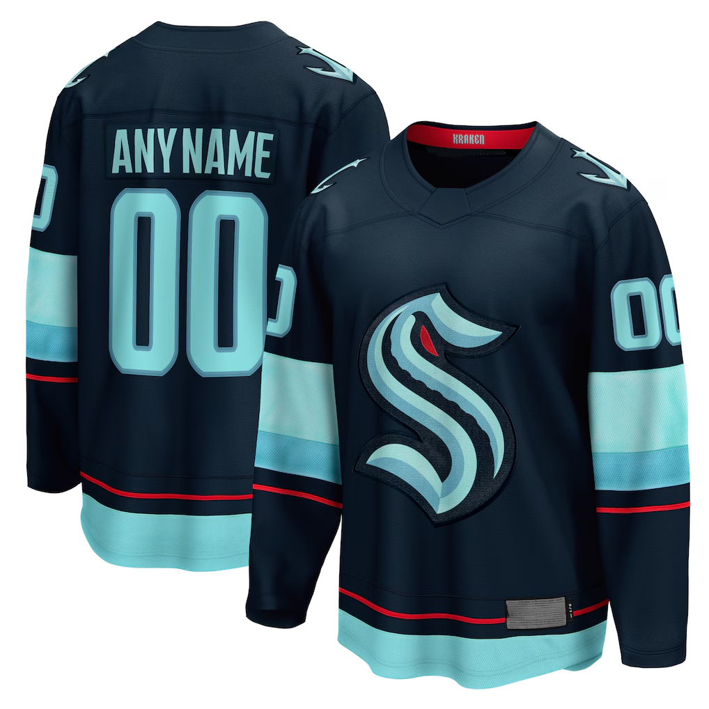 Mdoa Custom S.Kraken Deep Sea Blue Home Breakaway Jerseys