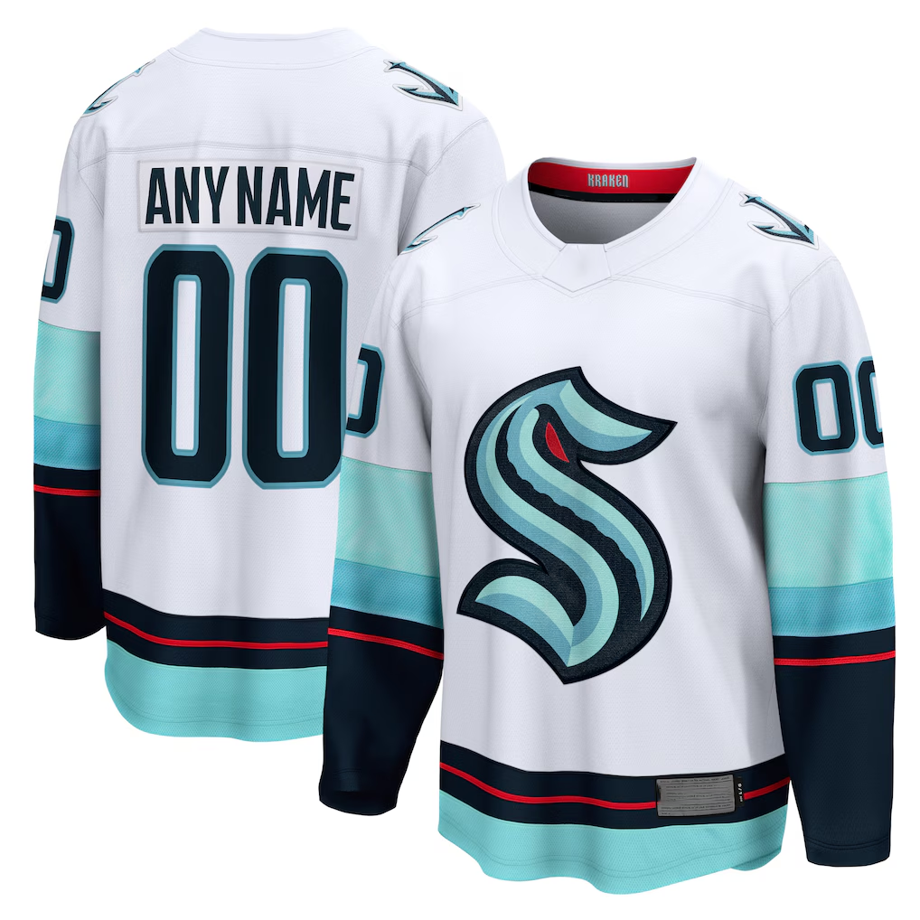 Mdoa Custom S.Kraken White Away Breakaway Jerseys