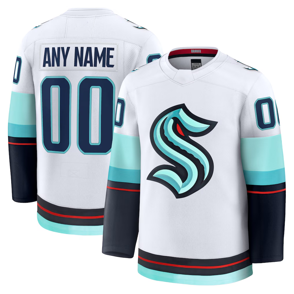 Mdoa Custom S.Kraken White Away Premium Jerseys