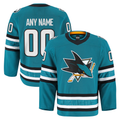 Mdoa Custom SJ.Sharks Teal Home Authentic Pro Jerseys