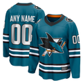 Mdoa Custom SJ.Sharks Teal Home Breakaway Jerseys