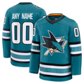 Mdoa Custom SJ.Sharks Teal Home Premium Jerseys